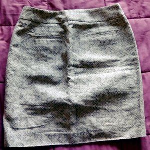 Ann Taylor LOFT Diamond Print Pencil Skirt Sz 2